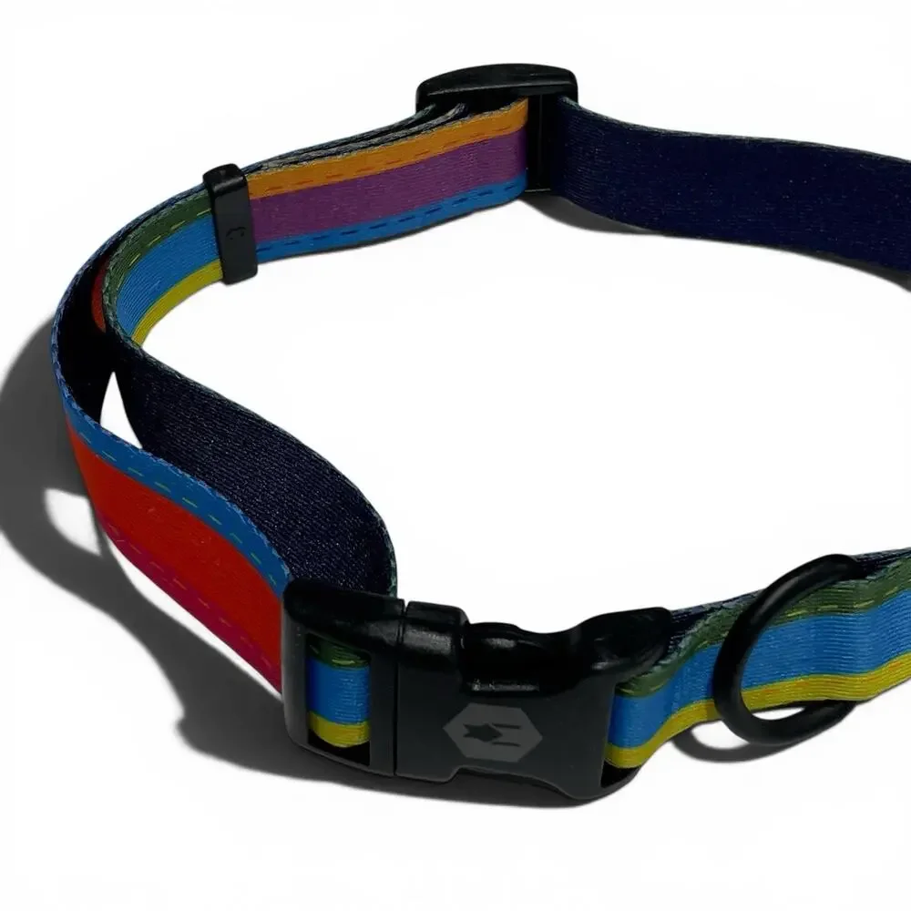 Wolfgang Man & Beast x Cotopaxi Dog Collar - Multi-Color Geometric Pattern L/XL